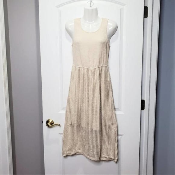 Maurices Dresses & Skirts - *SOLD* Maurices Ivory Sleeveless Lined Crochet Dress M